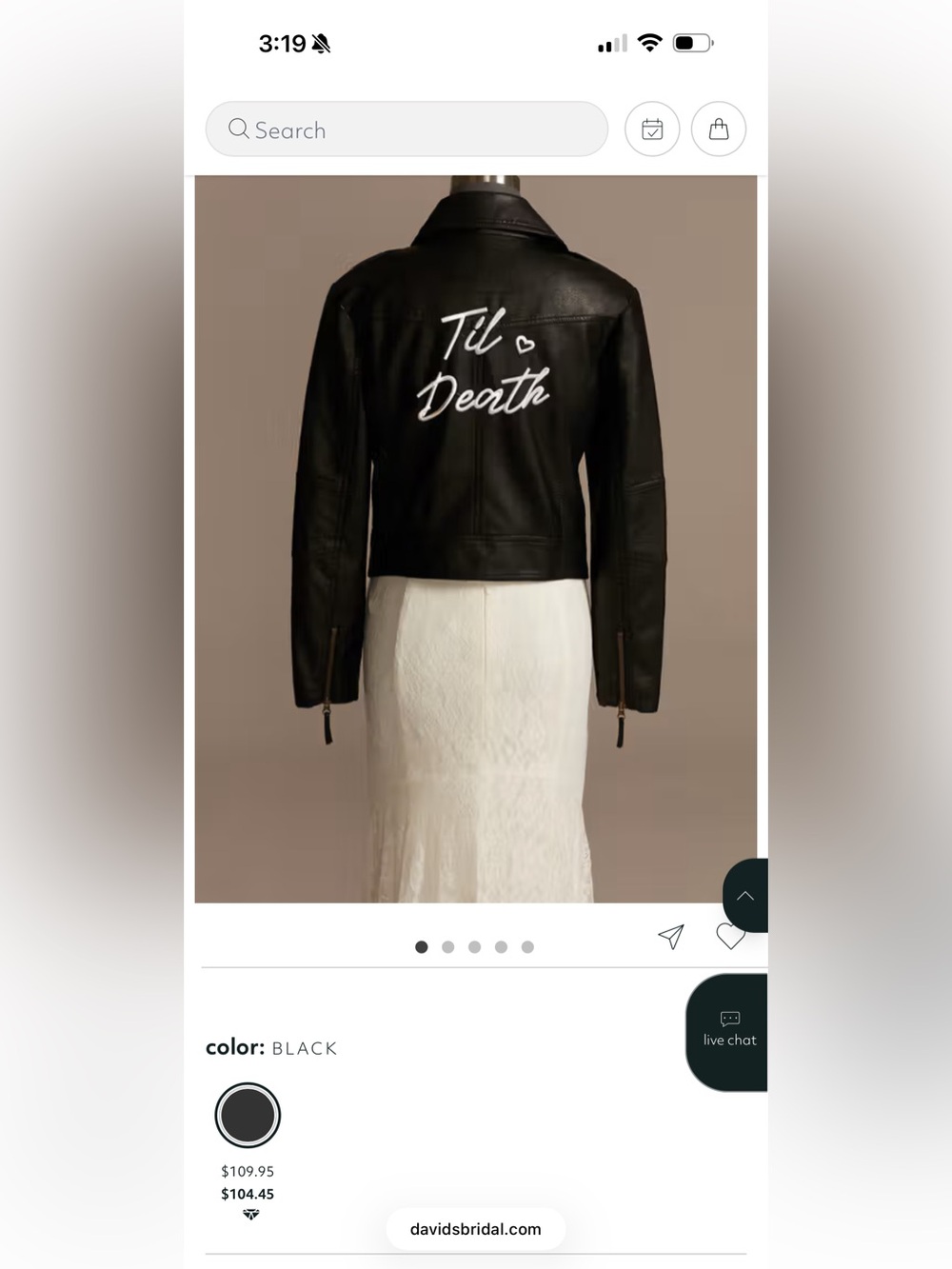 Til Death Script Black Vegan Leather Moto Jacket
STYLE# IH84181KUVB